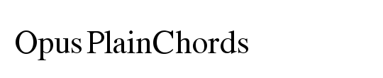 Opus Chords Sans Condensed