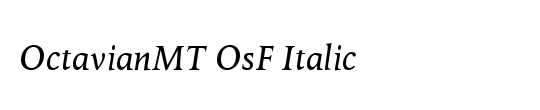 OctavianMT OsF Italic