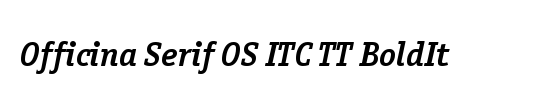 Officina Serif ITC TT