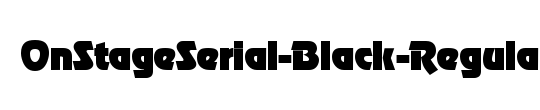 OnStageSerial-Xbold