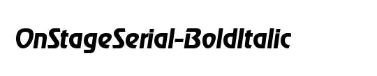 OnStageSerial-Xbold