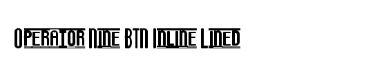 Operator Nine BTN Inline Lined