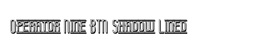 Operator Nine BTN Shadow Lined