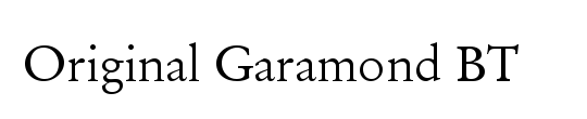 Original Garamond