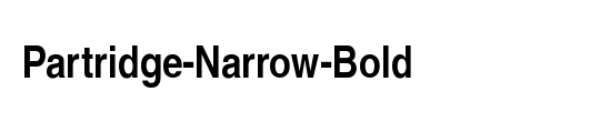 Partridge-Narrow-Bold