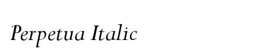 Perpetua Th Bold Italic