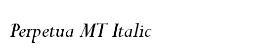 Perpetua Cn Italic