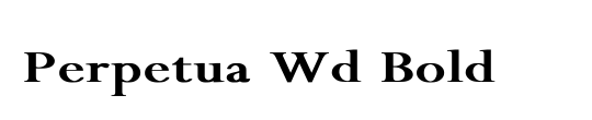 Perpetua Wd Bold