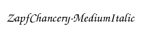 ZapfChancery-MediumItalic