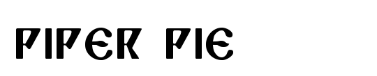 Piper Pie 3D Italic