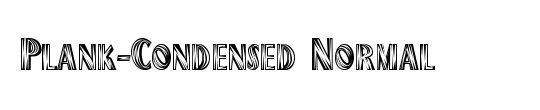 Frank-n-Plank Condensed Italic