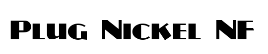 Nickel Bumpy  created using FontCreator 6.5 from High-Logic.com                                           