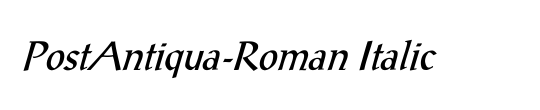 PostAntiqua-Roman Italic