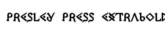 Presley Press Bold