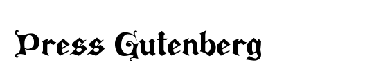 Gutenberg Textura