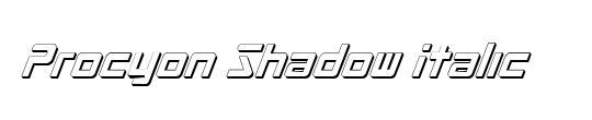 Procyon Shadow Italic