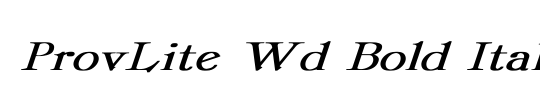 ProvLite Wd Bold Italic