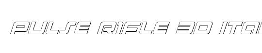 Pulse Rifle Gradient Italic