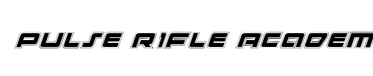 Pulse Rifle 3D Italic
