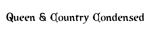 Queen & Country Bold Italic