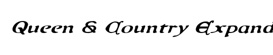 Queen & Country 3D Italic