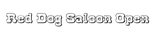 Saloon Girl Open