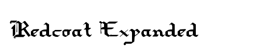 Redcoat Expanded Italic