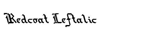 Redcoat Expanded Italic