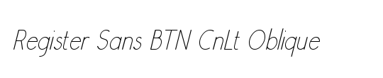 Register Sans BTN Cn