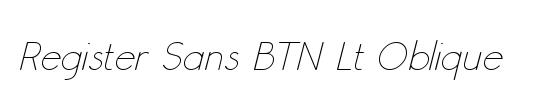 Register Sans BTN