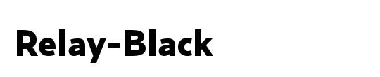 Relay-BlackItalic