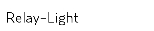 Relay-LightItalic