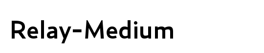 Relay-MediumItalic