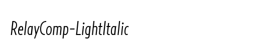 RelayComp-LightItalic