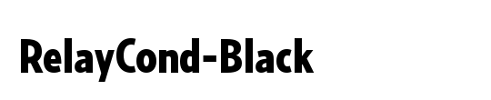 RelayCond-BlackItalic