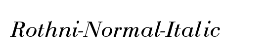Rothni-Normal-Italic
