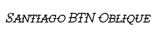 Santiago BTN Condensed Light