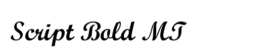 Script Bold MT