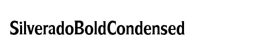 SilveradoBoldCondensed