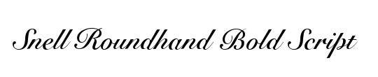 SnellRoundhand Script