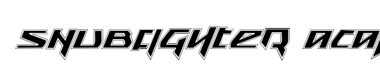 Snubfighter Condensed Italic