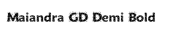 Maiandra Demi Bold Italic GD