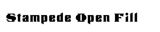Stampede Open Italic