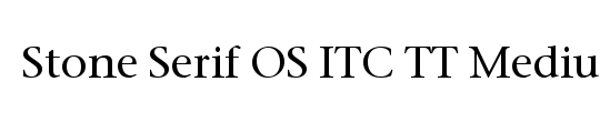 Stone Serif OS ITC TT
