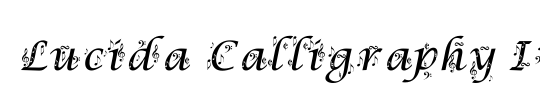 Lucida Calligraphy