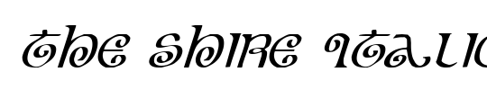 The Shire Condensed Italic