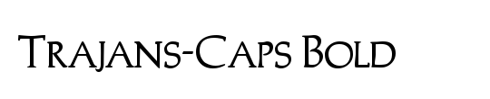 Trajans-Caps-Condensed