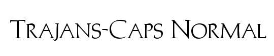 Trajans-Caps-Condensed