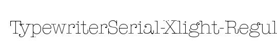 TypewriterSerial-Xlight