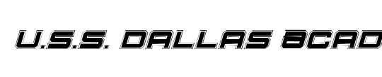 U.S.S. Dallas Outline Italic